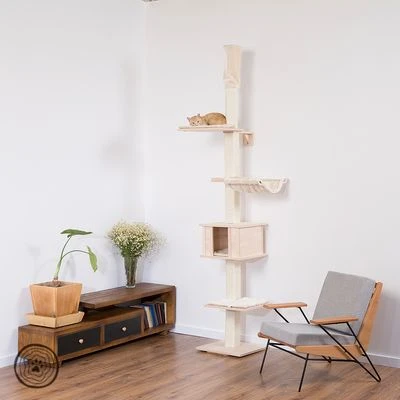 Natural Paradise Ceiling Cat Tree - Orchid 2 Natural Paradise Ceiling Cat Tree - Orchid