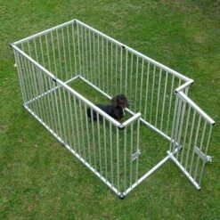 Aluminium Puppy Playpen -Pet Supplies Store 99504 welpenfreilaufgehege outside fg 5853 4