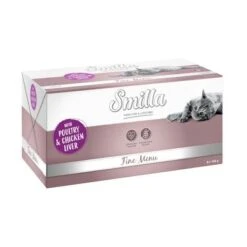 Smilla Fine Menu Saver Pack 24 X 100g -Pet Supplies Store 99507 pla finemenu gefl gelh hnerleber 8x100g 0