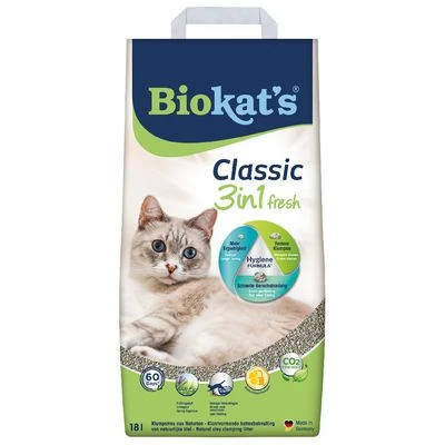 BIOKAT'S Biokat’s Classic Fresh 3in1 Cat Litter 4 BIOKAT'S Biokat’s Classic Fresh 3in1 Cat Litter - Image 2
