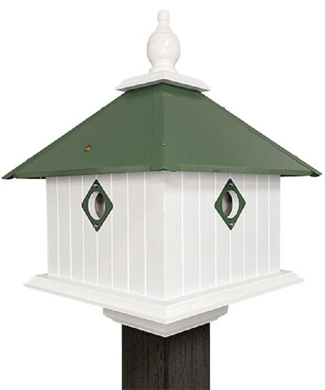 Carriage Bird House With Spruce Green Roof 3 Carriage Bird House With Spruce Green Roof