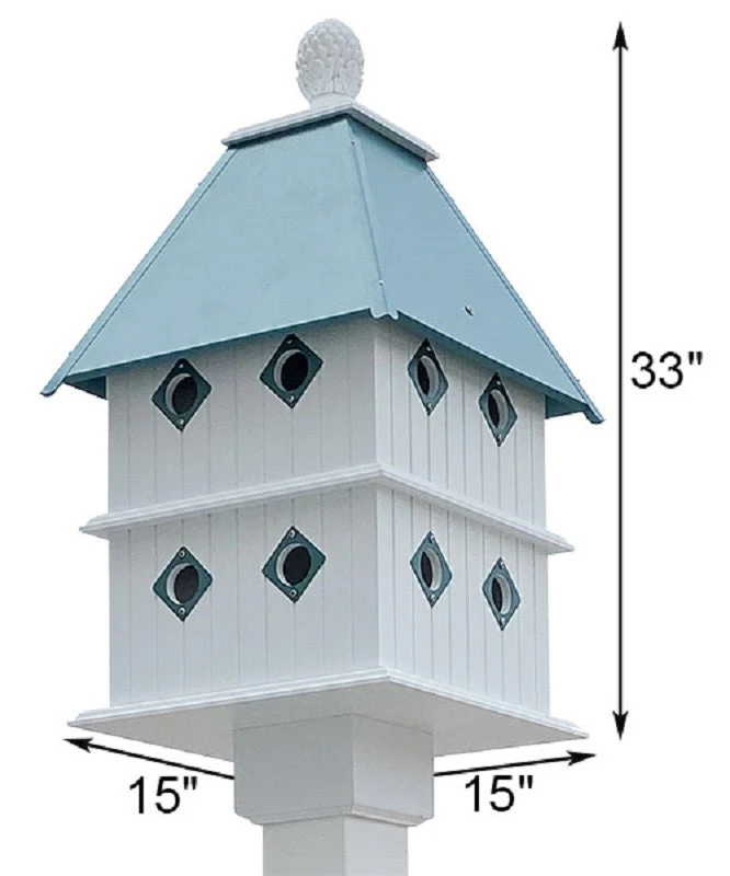 Manor Bird House With Verdigris Roof 4 Manor Bird House With Verdigris Roof - Image 2