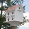 Purple Martin Mansion With Hammered Copper Colored Roof -Pet Supplies Store AWP PMMNSN H C400x400
