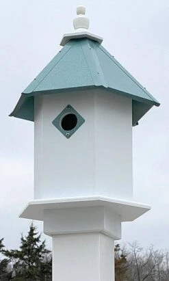 Sycamore Bird House With Verdigris Roof