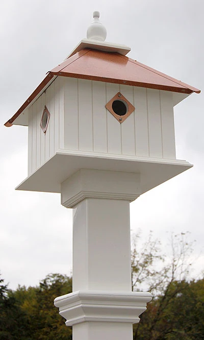 Carriage Bird House And Decorative Mounting Post 3 Carriage Bird House And Decorative Mounting Post