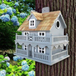 Novelty Cottage Bird House, Blue -Pet Supplies Store HOB 6102PHBS 650x650 c735f36d 0fb4 4154 9c05 f38a27d24b1b