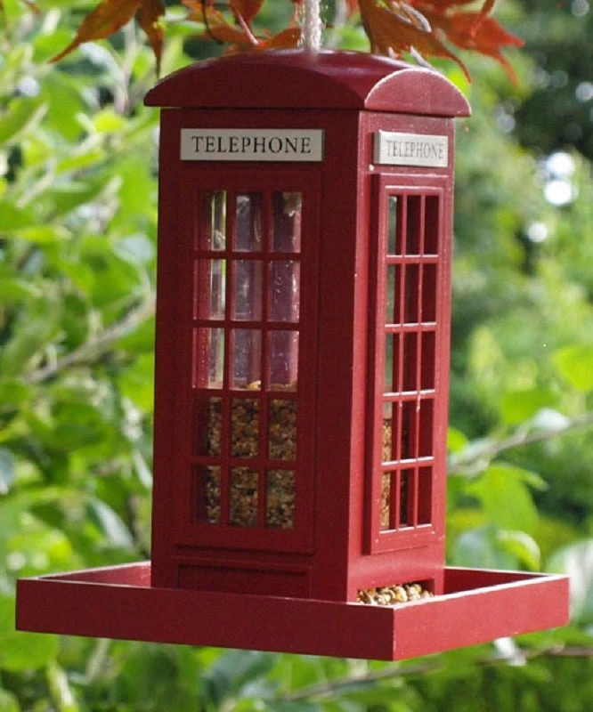 Telephone Booth Bird Feeder 6 Telephone Booth Bird Feeder - Image 4