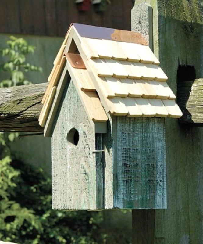 Bluebird Manor Bird House, Grey 3 Bluebird Manor Bird House, Grey
