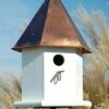 Copper Songbird Deluxe Bird House, Brown Roof