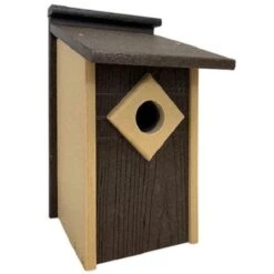 Audubon Contemporary Recycled Plastic Brown Bluebird House