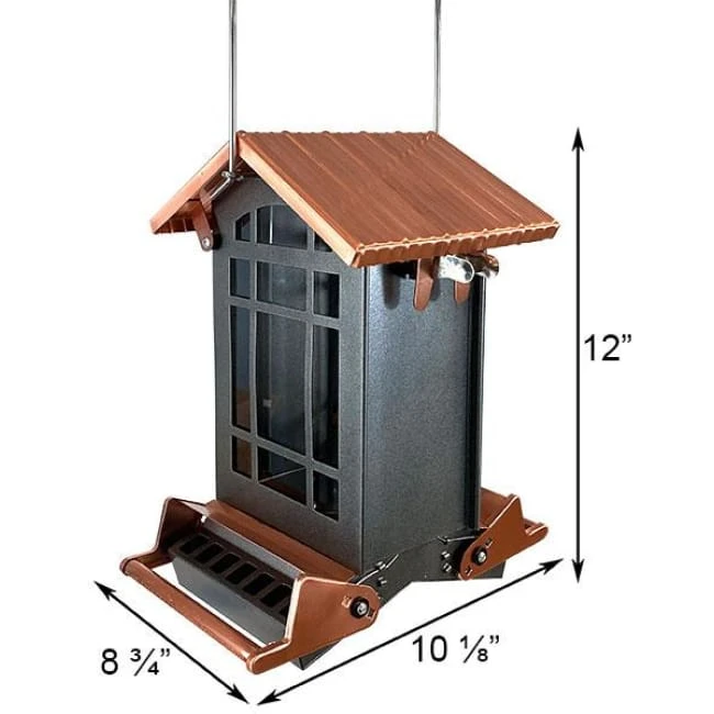 Audubon Copper Colored Top Chateau Squirrel Resistant Bird Feeder 4 Audubon Copper Colored Top Chateau Squirrel Resistant Bird Feeder - Image 2