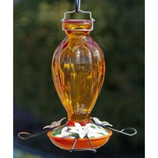 Audubon Fluted Glass Oriole Feeder -Pet Supplies Store audubon fluted glass oriole feeder 00 01 25 bird feeders woodlink birdhousesandbaths 670