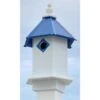 Bluebird Hexagonal Bird House With Cobalt Blue Roof -Pet Supplies Store bluebird hexagonal bird house cobalt blue roof 125 01 150 00 wing prayer birdhousesandbaths 340