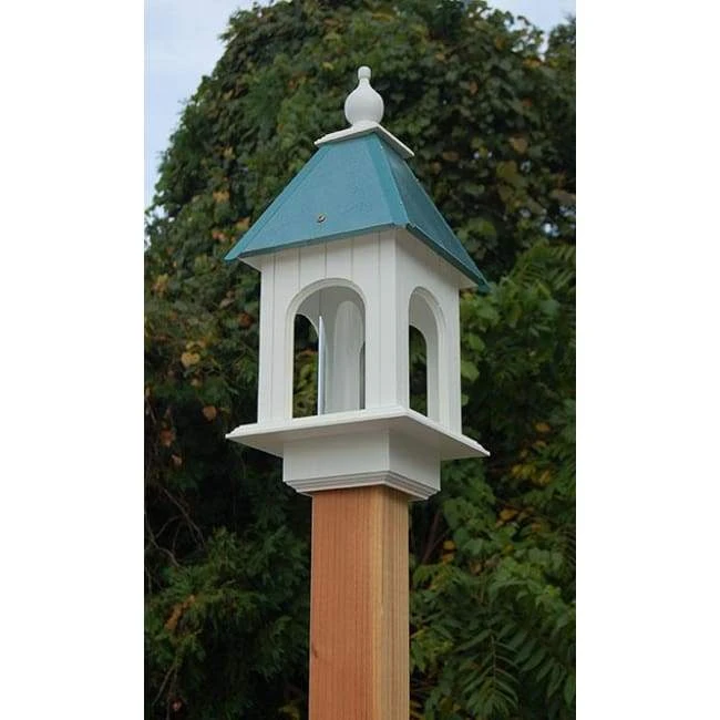 Camellia Bird Feeder With Verdigris Roof 3 Camellia Bird Feeder With Verdigris Roof
