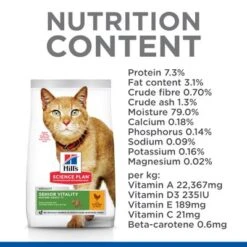 Hill's Science Plan Hill’s Science Plan Mature Adult Senior Vitality With Chicken & Rice -Pet Supplies Store cat senior vitality chicken nutrients min 0