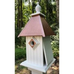 Cathedral Bird House With Hammered Copper Colored Metal Roof 7 Cathedral Bird House With Hammered Copper Colored Metal Roof -Pet Supplies Store cathedral bird house hammered copper colored metal roof 125 01 150 00 wing prayer birdhousesandbaths 509