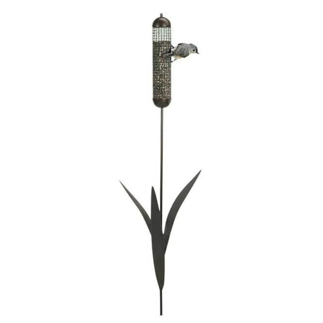 Cattail Staked Bird Feeder 3 Cattail Staked Bird Feeder