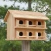 Purple Martin House With Round Entrance Holes - 12 Rooms -Pet Supplies Store cedar purple martin house w round entrance holes 125 01 150 00 bird heath mfg birdhousesandbaths 636