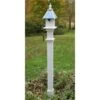 Decorative Mounting Post, White - 5' -Pet Supplies Store decorative 5 white mounting post 75 01 100 00 bird feeders england arbors birdhousesandbaths 135