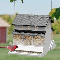Farmhouse Style Absolute Squirrel Resistant Bird Feeder -Pet Supplies Store farmhouse style absolute squirrel resistant bird feeder 50 01 75 00 feeders heritage farms birdhousesandbaths 854