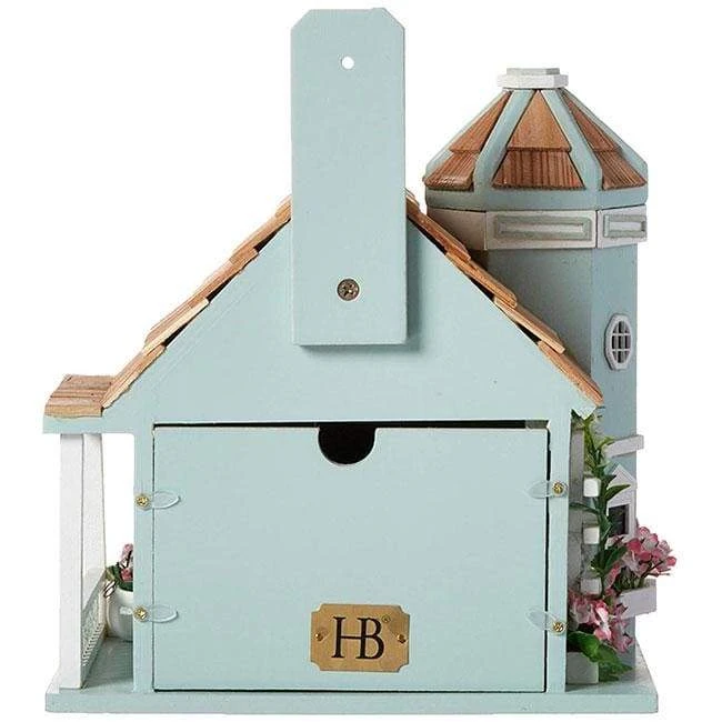 Flower Pot Cottage Bird House, Blue 6 Flower Pot Cottage Bird House, Blue - Image 4