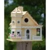 Flower Pot Cottage Bird House, Yellow 2 Flower Pot Cottage Bird House, Yellow -Pet Supplies Store flower pot cottage yellow bird house 25 01 50 00 home bazaar birdhousesandbaths 285