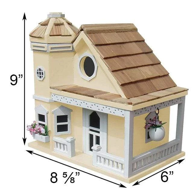 Flower Pot Cottage Bird House, Yellow 4 Flower Pot Cottage Bird House, Yellow - Image 2