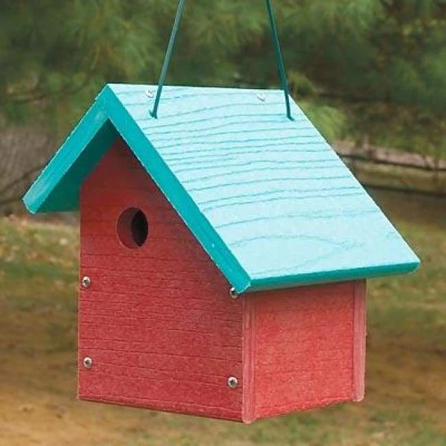 Going Green Sloped Roof Red Wren House 3 Going Green Sloped Roof Red Wren House