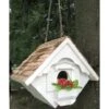 Little Hanging Wren House, White
