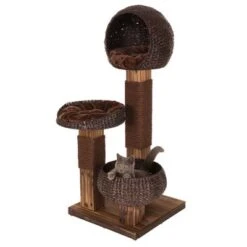 Scorched Wood Cat Tree -Pet Supplies Store kratz 59370 10 2