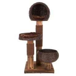 Scorched Wood Cat Tree -Pet Supplies Store kratz 59370 4 9