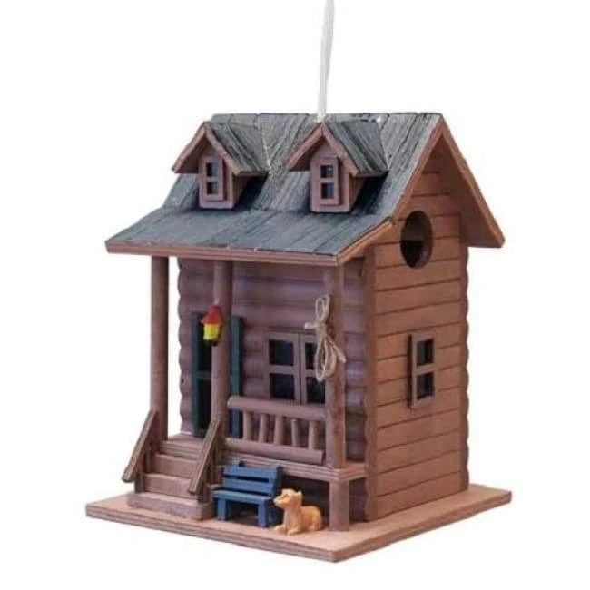 Log Cabin Bird House 5 Log Cabin Bird House - Image 3