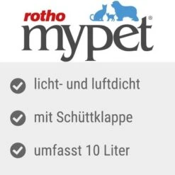Rotho MyPet Cody Pet Food Container -Pet Supplies Store mypet cody tierfutterbeh lter usps 0