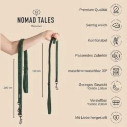 Nomad Tales Blush Dog Leash, Ebony -Pet Supplies Store nomad tales blush leine usps 6