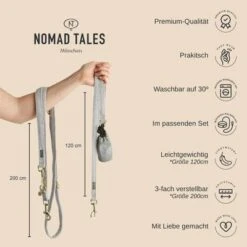 Nomad Tales Calma Dog Leash, Stone 12 Nomad Tales Calma Dog Leash, Stone -Pet Supplies Store nomad tales calma hundeleine usps 9