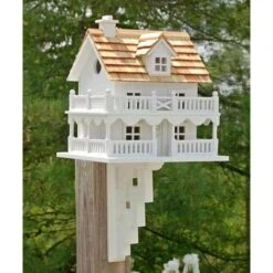 Novelty Cottage Bird House With Bracket