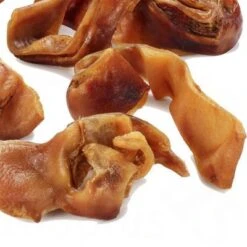 Phil & Sons Pig Ears In Stripes -Pet Supplies Store phil sons naturkausnack schweineohr streifen 1000g 3 1