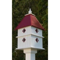 Plantation Bird House With Merlot Red Roof 15 Plantation Bird House With Merlot Red Roof -Pet Supplies Store plantation bird house merlot red roof 200 01 250 00 wing prayer birdhousesandbaths 351