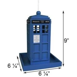 Police Call Box Bird Feeder -Pet Supplies Store police box bird feeder 25 01 50 00 feeders home bazaar birdhousesandbaths 120