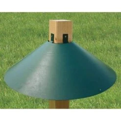 Post Mount Green Squirrel Baffle