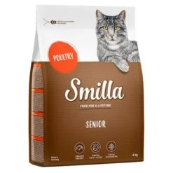 Smilla Dry Cat Food Economy Packs 2 X 4kg -Pet Supplies Store smilla senior poultry 4kg 1000x1000 2