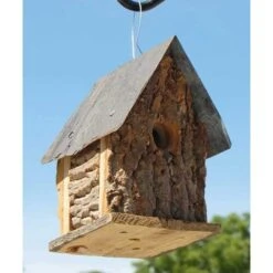 Summer Camp Bark Cabin Bird Houses, Set Of 3 -Pet Supplies Store summer camp bark cabin bird houses set 50 01 75 00 house home bazaar birdhousesandbaths 108