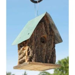 Summer Camp Bark Cabin Bird Houses, Set Of 3 -Pet Supplies Store summer camp bark cabin bird houses set 50 01 75 00 house home bazaar birdhousesandbaths 611