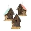 Summer Camp Bark Cabin Bird Houses, Set Of 3 1 Summer Camp Bark Cabin Bird Houses, Set Of 3 -Pet Supplies Store summer camp bark cabin bird houses set 50 01 75 00 house home bazaar birdhousesandbaths 860