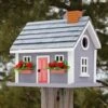 Vineyard Cottage Bird House 1 Vineyard Cottage Bird House -Pet Supplies Store vineyard cottage grey bird house 25 01 50 00 home bazaar birdhousesandbaths 218