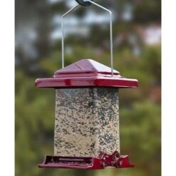 Weight Sensitive Red Wild Bird Feeder