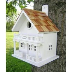 Chalet Bird House -Pet Supplies Store white chalet bird house 25 01 50 00 home bazaar birdhousesandbaths 300