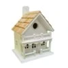 Chalet Bird House -Pet Supplies Store white chalet bird house 25 01 50 00 home bazaar birdhousesandbaths 669