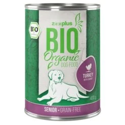 Zooplus Bio Senior Organic Saver Pack 24 X 400g -Pet Supplies Store zooplus bio dog gf senior turkey 400g 1000x1000 3