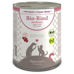 Herrmann's Organic Meat 6 X 800g 14 Herrmann's Organic Meat 6 X 800g -Pet Supplies Store zp c3 bio rind reinfleisch 800x800 5